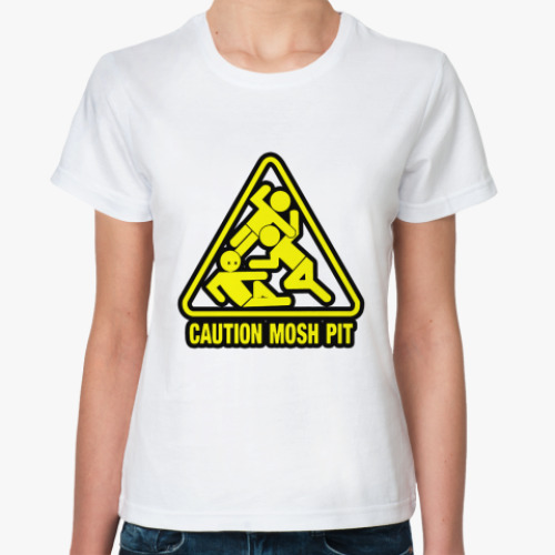 Классическая футболка Mosh Pit yell Жен