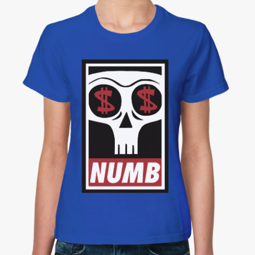 Женская футболка Numb