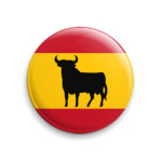 Флаг Испании с быком
