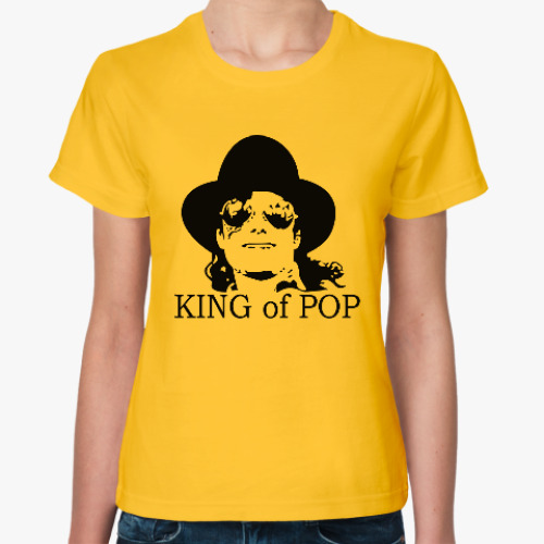 Женская футболка Майкл Джексон. King of pop