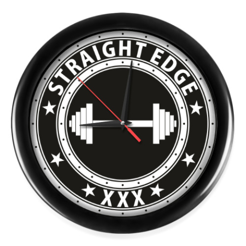 Настенные часы straight edge bodybuilding