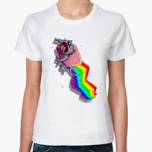 Классическая футболка Nyan Cat