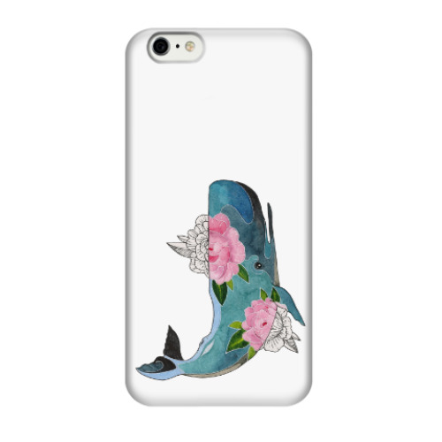Чехол для iPhone 6/6s Кит кашалот в цветах