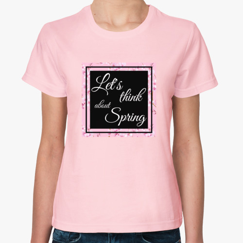 Женская футболка Весна романтичное настроение