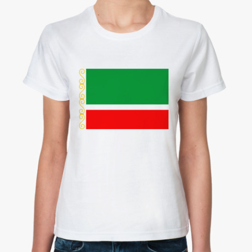 Классическая футболка Флаг Чечня