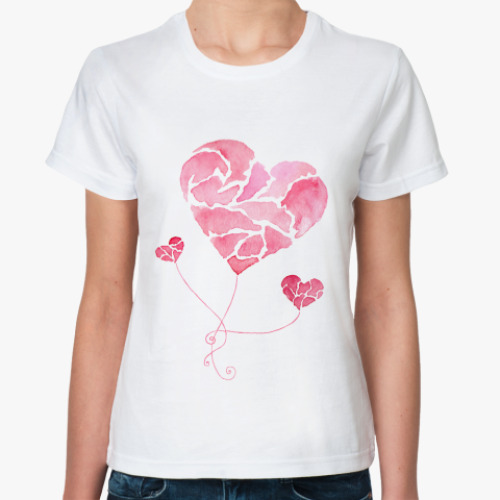 Классическая футболка Flying hearts