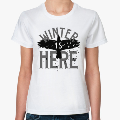 Классическая футболка Winter is here