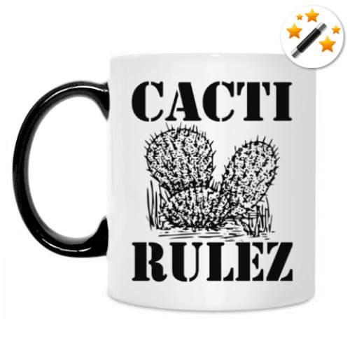 Кружка-хамелеон Cacti Rulez