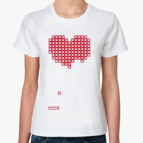 Классическая футболка  Mosaic heart