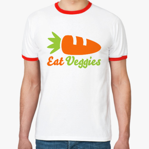 Футболка Ringer-T Eat Veggies