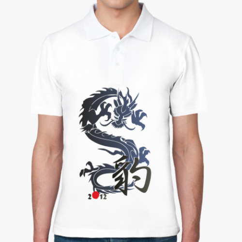Рубашка поло дракон