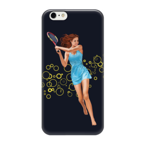 Чехол для iPhone 6/6s Девушка с теннисной ракеткой