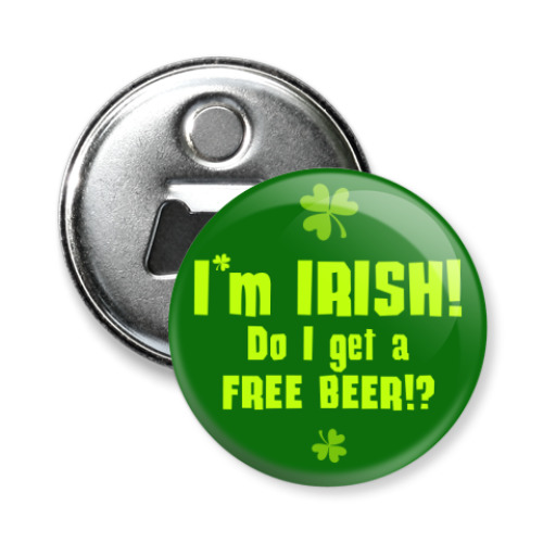 Магнит-открывашка I'm Irish