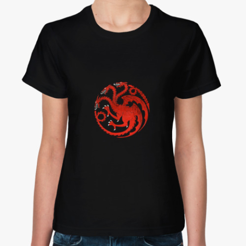 Женская футболка Fire and blood, Game of thrones