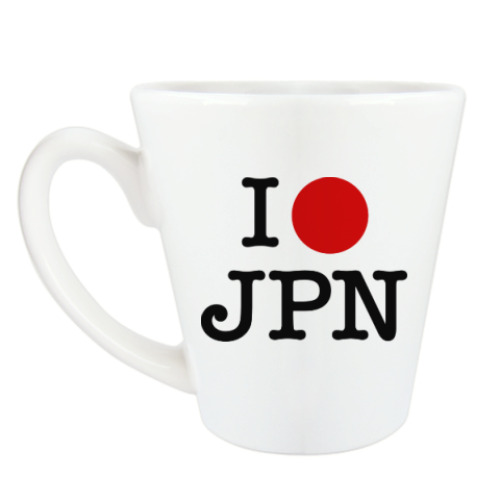 Чашка Латте I love Japan