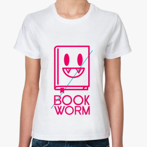 Классическая футболка Book Worm