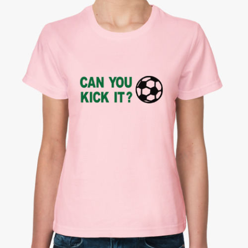 Женская футболка Хочешь ударить?