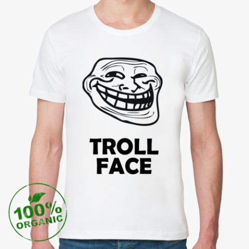Футболка из органик-хлопка Troll Face