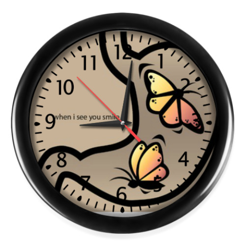 Настенные часы Бабочки