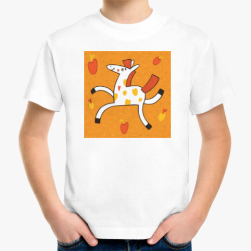 Детская футболка Веселая лошадка