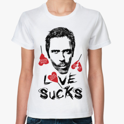 Классическая футболка Love sucks