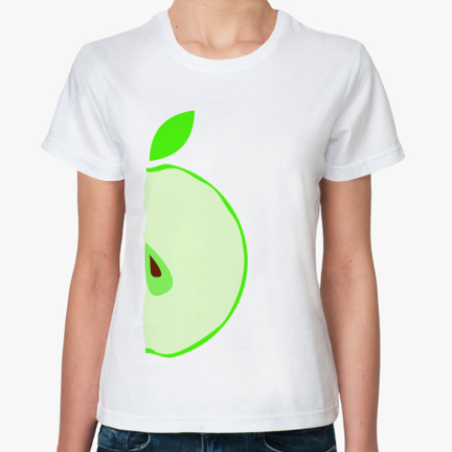 Классическая футболка Половина яблока