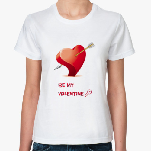 Классическая футболка День святого Валентина