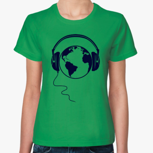 Женская футболка DJ Planeta