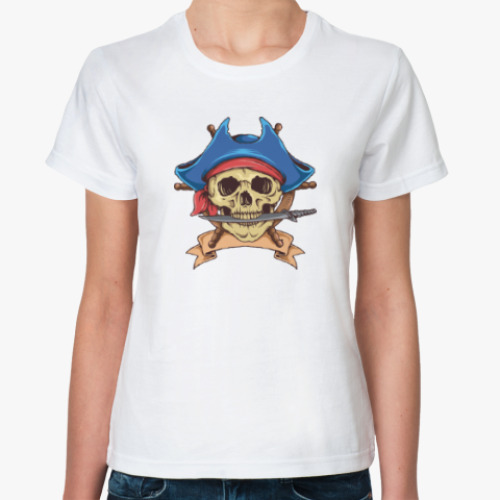 Классическая футболка Море. Пират.