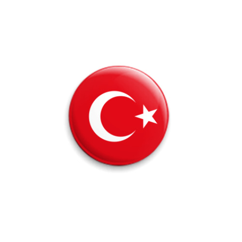 Значок 25мм Турция, Turkey