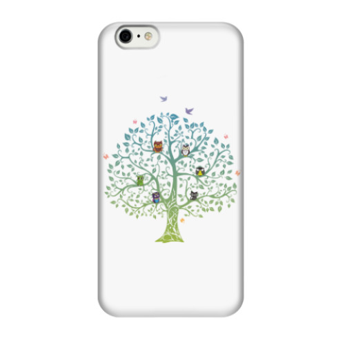 Чехол для iPhone 6/6s Совы на дереве