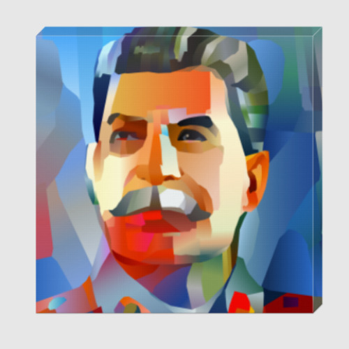 Холст Сталин, как если бы его нарисовал Малевич
