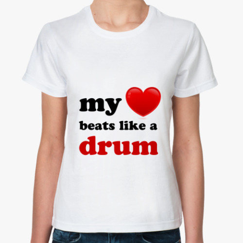 Классическая футболка like a drum
