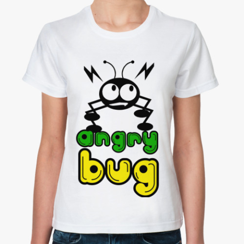 Классическая футболка Angry bug