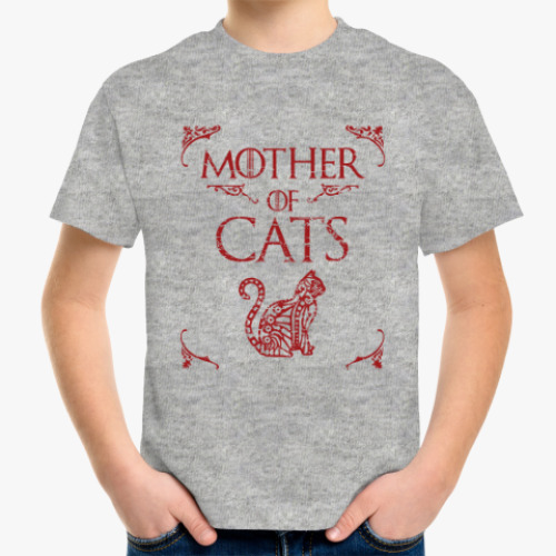 Детская футболка Мать кошек