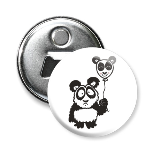 Магнит-открывашка Панда с шариком