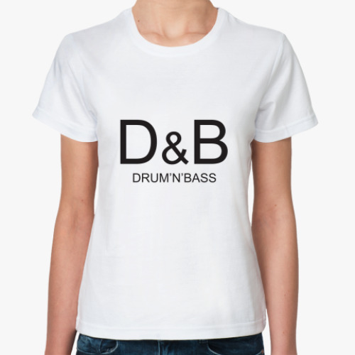 Классическая футболка D&B - Drum and Buss