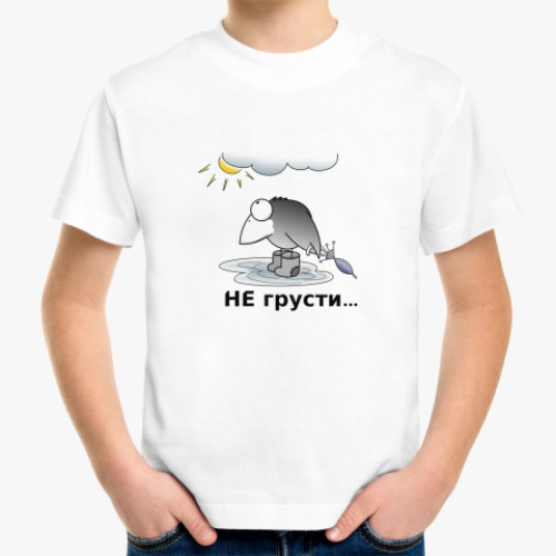 Детская футболка ворон