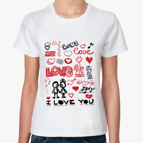 Классическая футболка Love mix