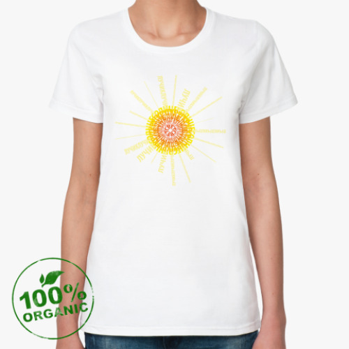 Женская футболка из органик-хлопка  Sun