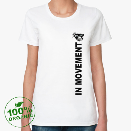 Женская футболка из органик-хлопка  IN MOVEMENT