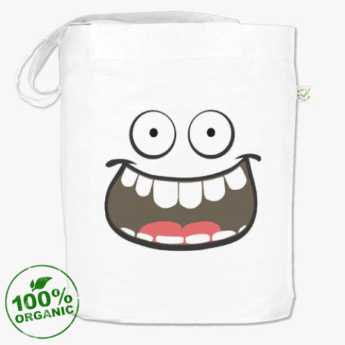 Сумка шоппер Счастливое лицо./Happy person.
