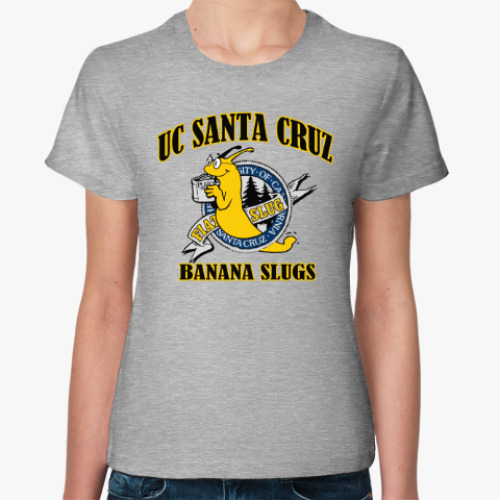 Женская футболка uc santa cruz banana slugs