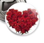 Сердце из бутонов роз