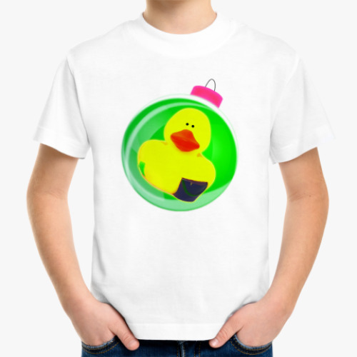 Детская футболка Уточка на шаре