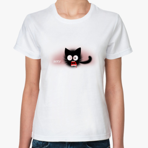 Классическая футболка cat