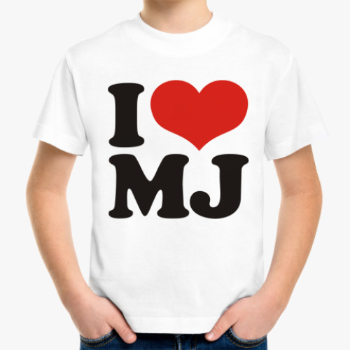 Детская футболка I Love MJ