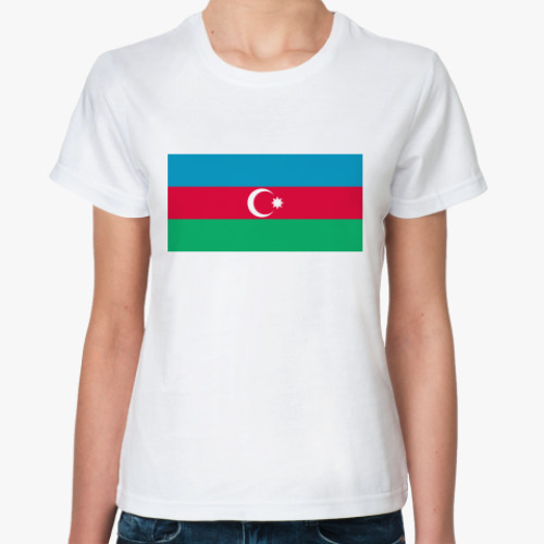 Классическая футболка Флаг Азербайджан