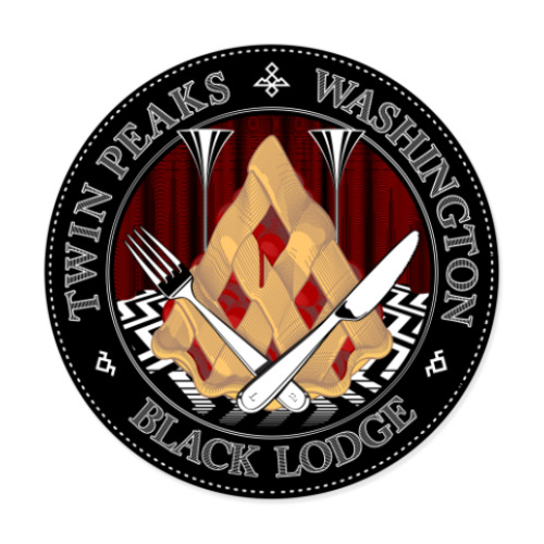 Виниловые наклейки Сериал Твин Пикс Twin Peaks