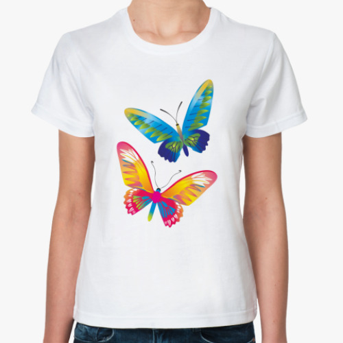 Классическая футболка  Бабочки